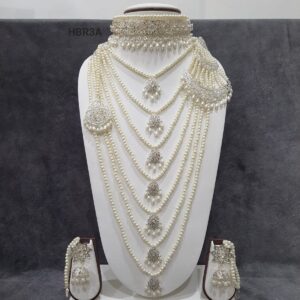 Hyderabadi Pearl Bridal Set with elegant craftsmanship for modern brides