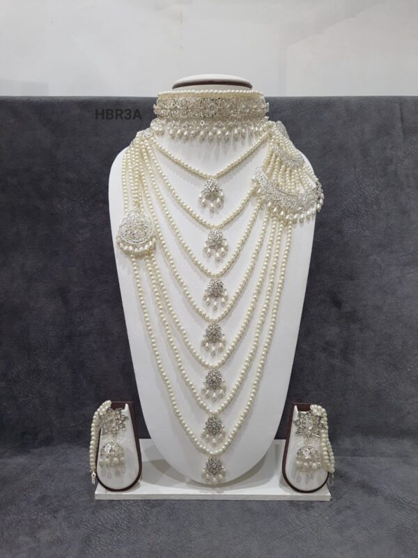 Hyderabadi Pearl Bridal Set with elegant craftsmanship for modern brides