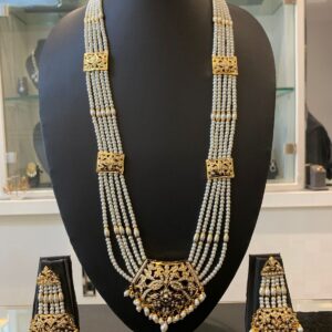 Exquisite Hyderabadi raniHaar with Earrings – Bridal Jewelry Set