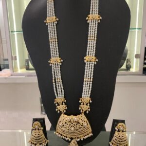 Hyderabadi Rani Haar for Women – Elegant Layered Pearl Necklace