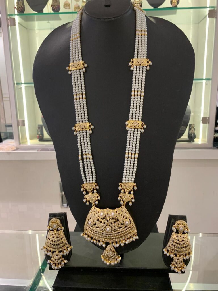 Hyderabadi Rani Haar for Women – Elegant Layered Pearl Necklace